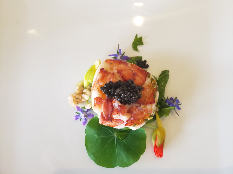 Lobster caviar salad private chef 