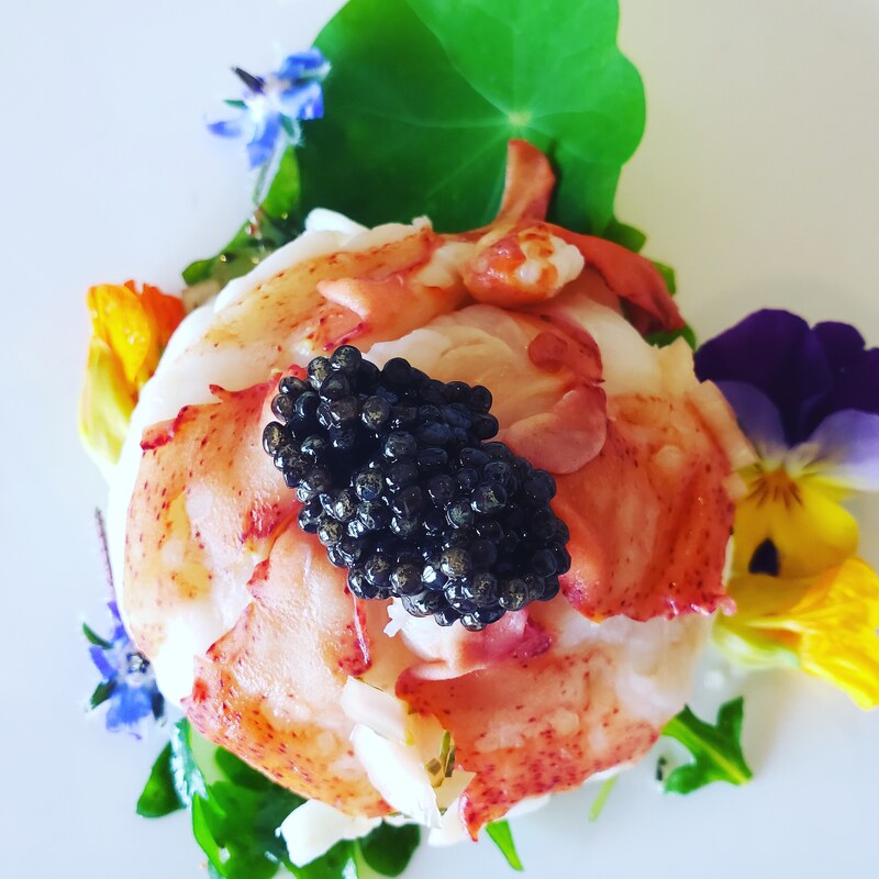 Private Chef Lobster & caviar salad